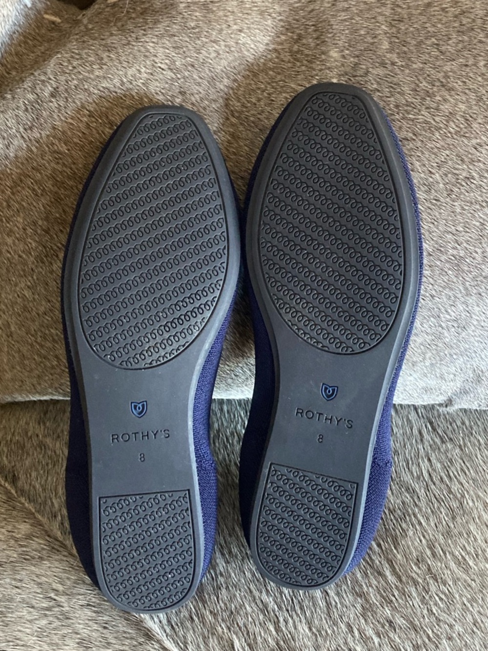 Rothy’s The Square Navy Ballet Flat Slip On Loafer - Picture 8 of 12